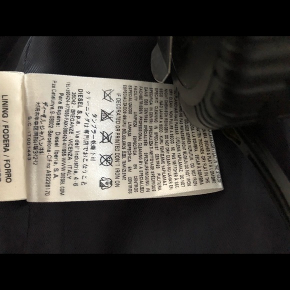 Brand new NEVER WORN Diesel 100% Lambskin Leather Jacket - Picture 5 of 14